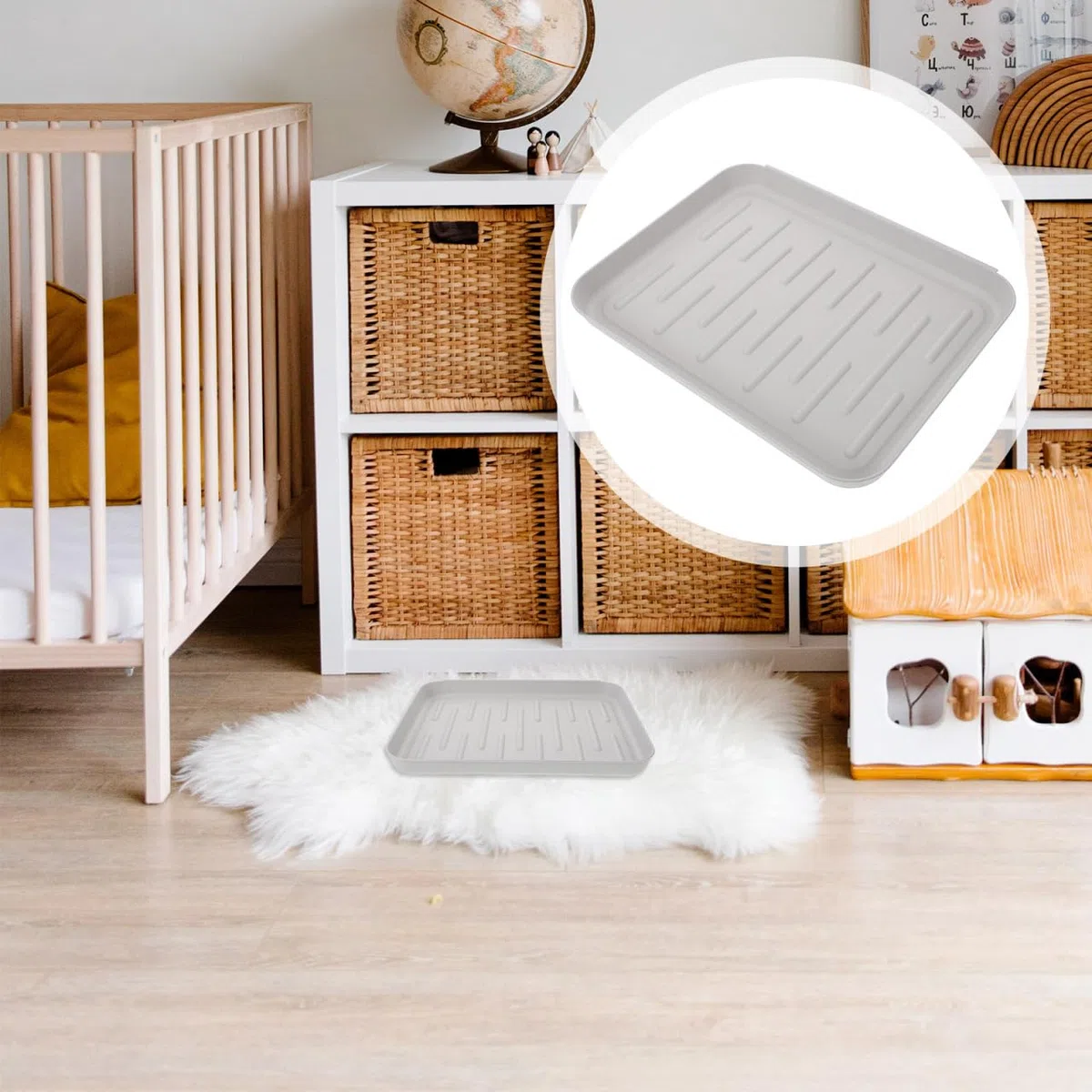ABOOFAN Hundekäfigtablett Wiederverwendbare Kunststoffplatte 13.39X10.63X1.18 Zoll Bodenschale Für Haustier-Toilettentraining Hygienisches Hundebox-Tablett Für Wohnzimmer Garten Und Park