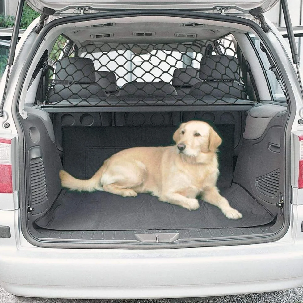 XuBa Praktisches Trennnetz für den Kofferraum von Haustieren, Zaun, Sicherheitsbarriere Hundenetz Auto Schutz Barriere Haustier Auto 120 x 70 cm
