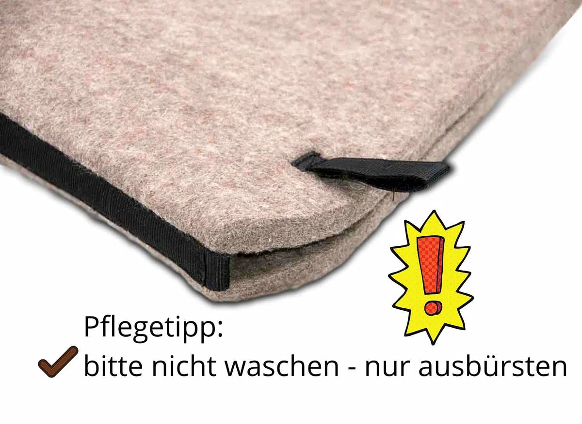 AMKA Filz Satteldecke Exclusiv VS extra starker Naturfilz mit Lederverstärkung