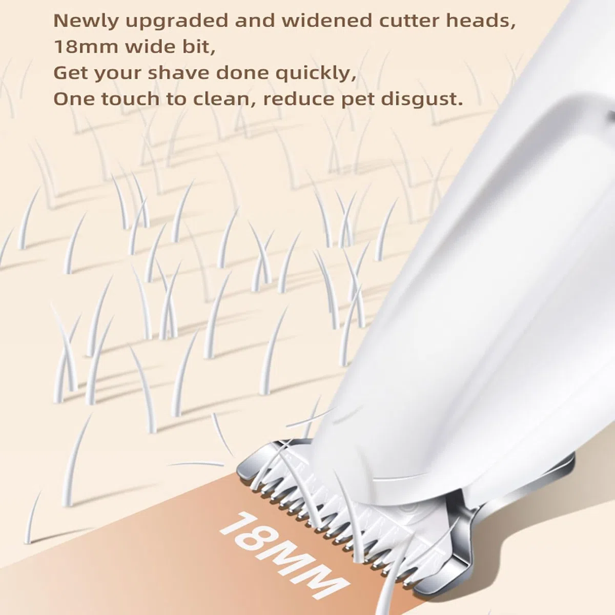 Paw Trim Pro, Pfotentrimmer Für Hunde, Schermaschine Hund, Leise Wasserdicht Hundepfoten Trimmer Für Pfoten, Augen, Ohren, Gesicht, Körp (A)