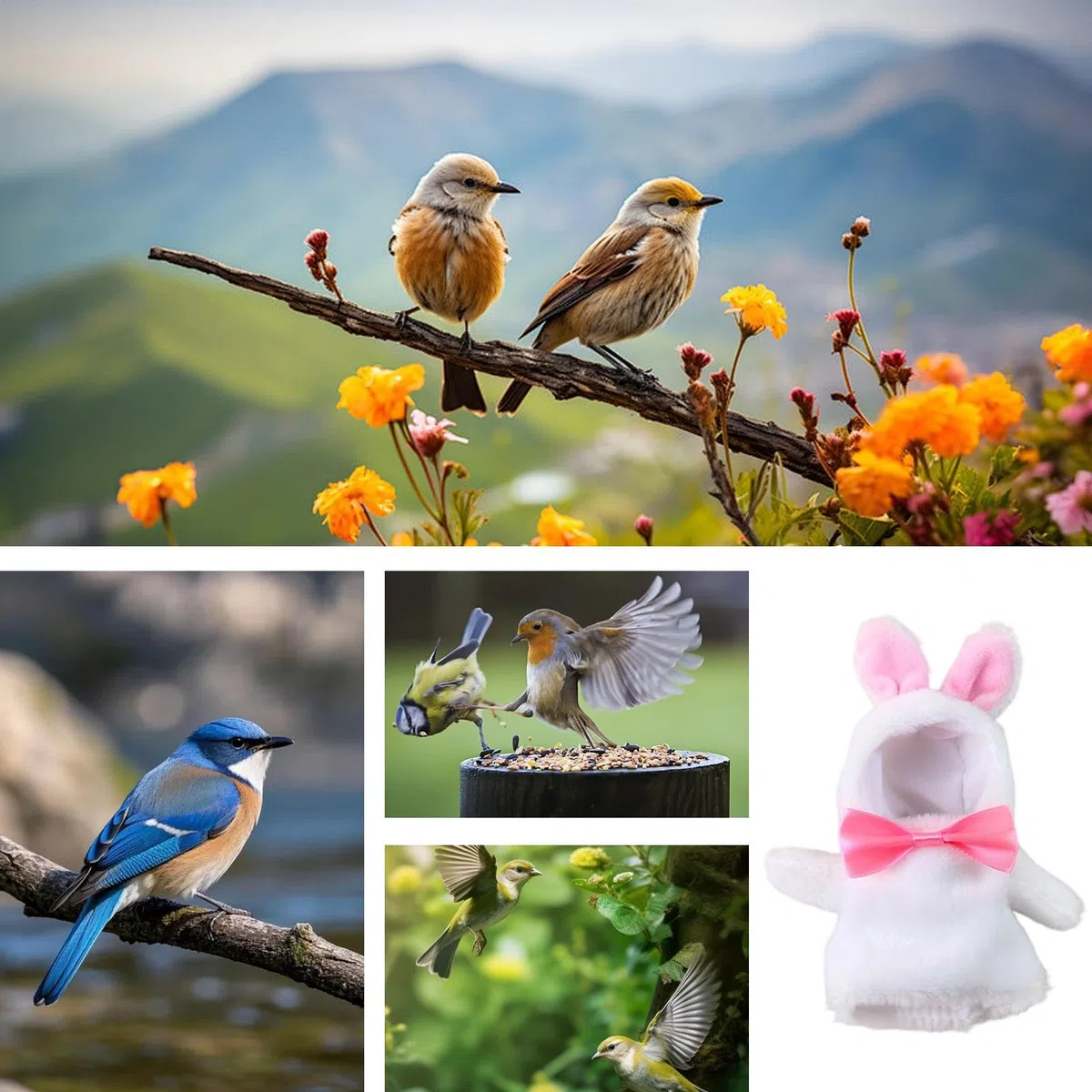 Vogelumhang – Windfestes Vogel-Outfit mit -Design – verstellbare Kleidung für Vögel – für Graupapageien, Wellensittiche, Sittiche, Mainaten