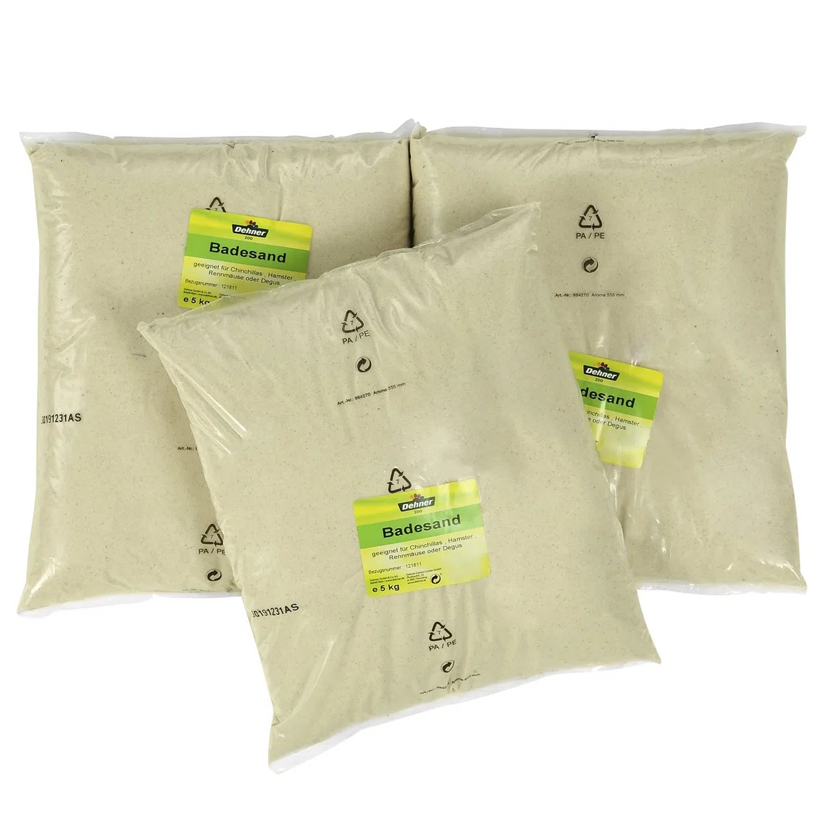 Dehner Badesand für Nager, 3 x 5 kg (15 kg)
