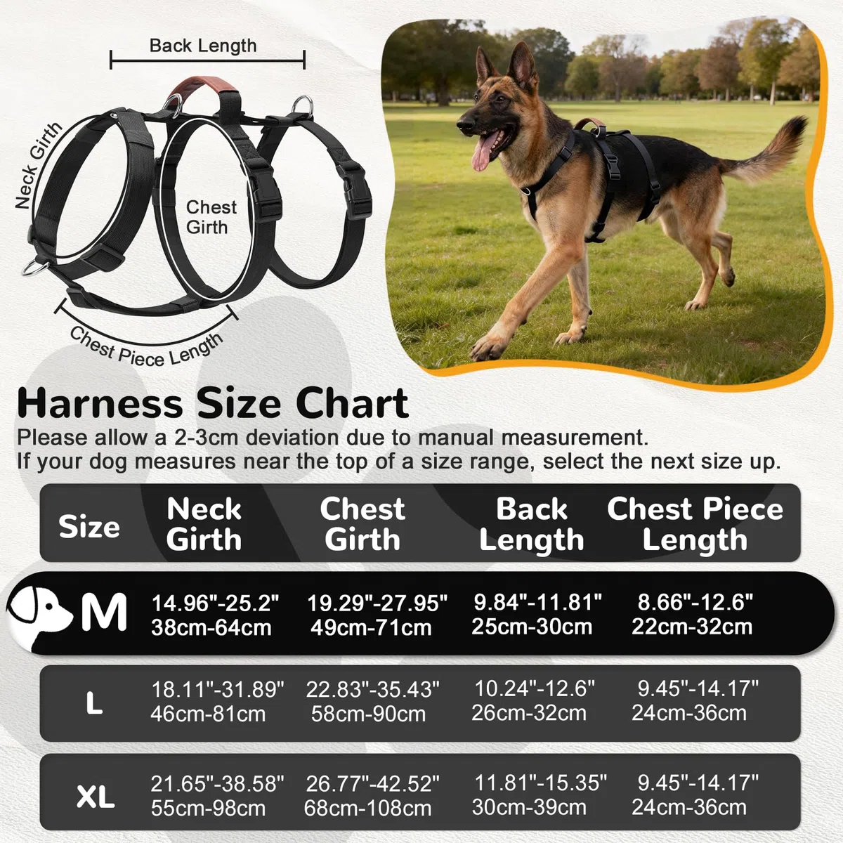 Hundegeschirr Ausbruchsicher, Anti Zug Sicherheitsgeschirr Hund, Verstellbare Brustgeschirr mit Gepolstertem Griff, Atmungsaktiv Weste für Mittelgroße und Große Hunde, Dog Harness (Schwarz, M)