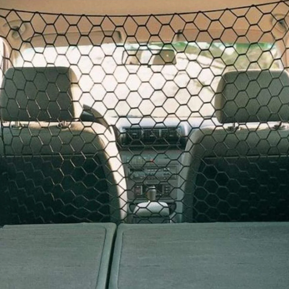 XuBa Praktisches Trennnetz für den Kofferraum von Haustieren, Zaun, Sicherheitsbarriere Hundenetz Auto Schutz Barriere Haustier Auto 120 x 70 cm
