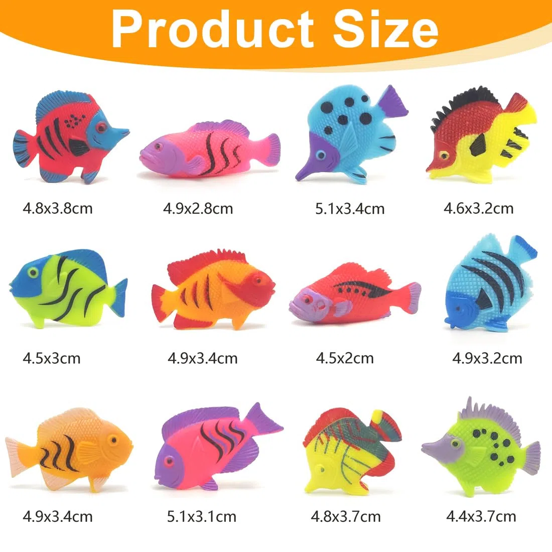 20 pcs fische aquarium fische Künstliche Bewegliche Fische PlastikLebensechte Fisch Verzierung Aquarium Dekorationen für Aquarium,schwimmende fische spielzeug (Zufälliger Stil)