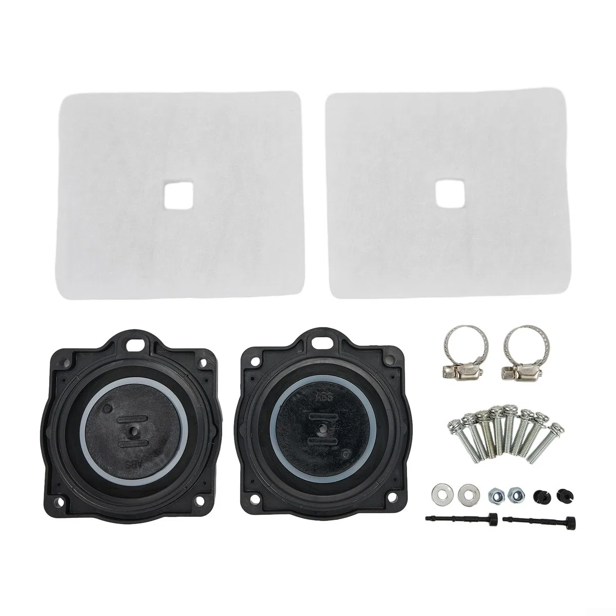 HP60/80 Luftpumpen-Umbau-Set, kompatibel mit 80, 60 Belüftern, HP-80-0110, inklusive Membran, Filter und Schrauben-Set