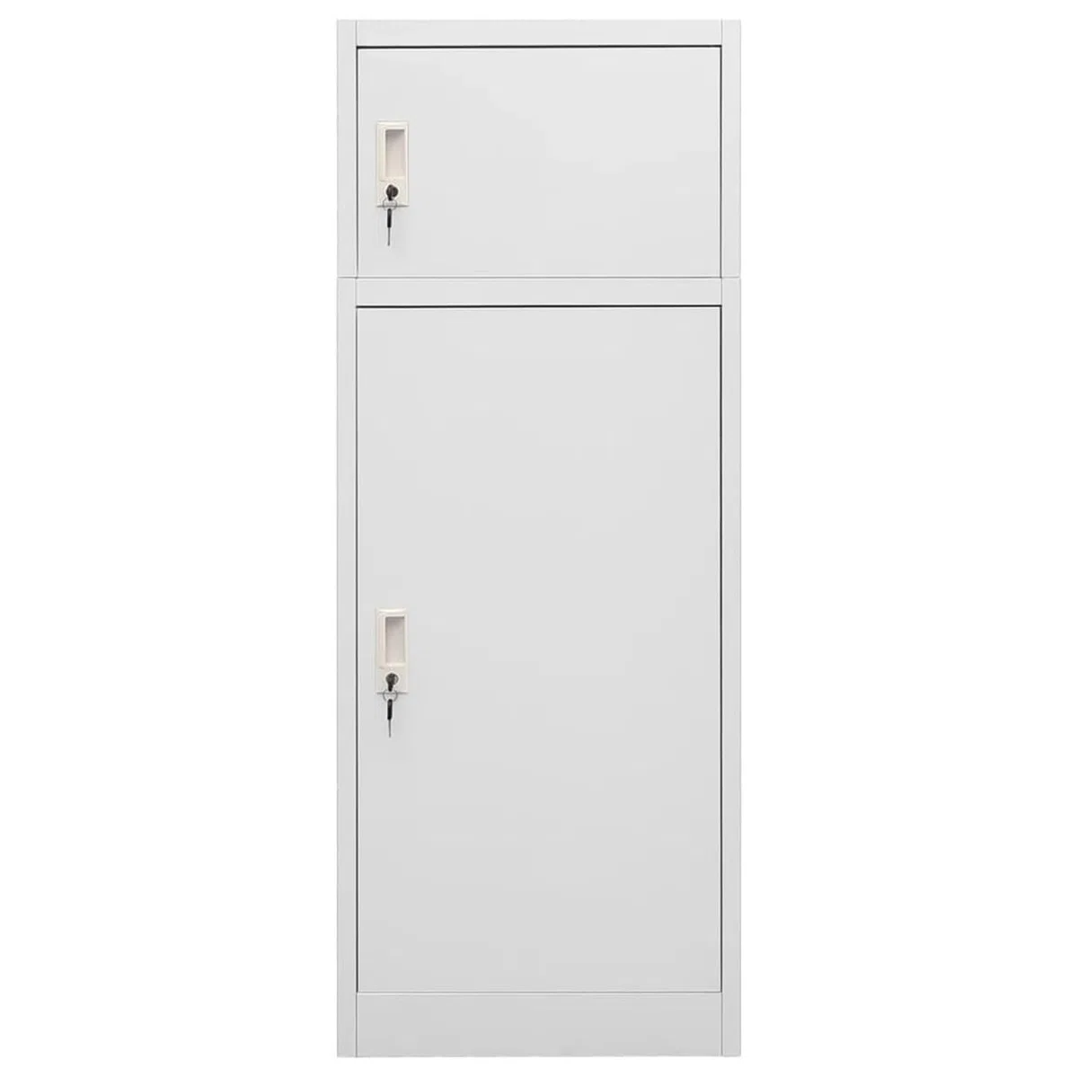 Rantry Sattelschrank Hellgrau 53x53x140 cm Stahl Sattelschrank Model339600