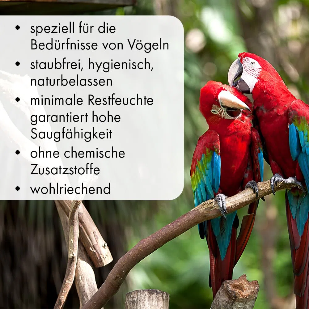 Terra Discount Bucheneinstreu 15 Kg Körnung 10-25 mm - Vogelsand Alternative - Buchenholzgranulat für Großsittiche, Sittiche, Wachteln u.a. Vögel - Einstreu für Käfige, Volieren & Kükenaufzucht/Zucht