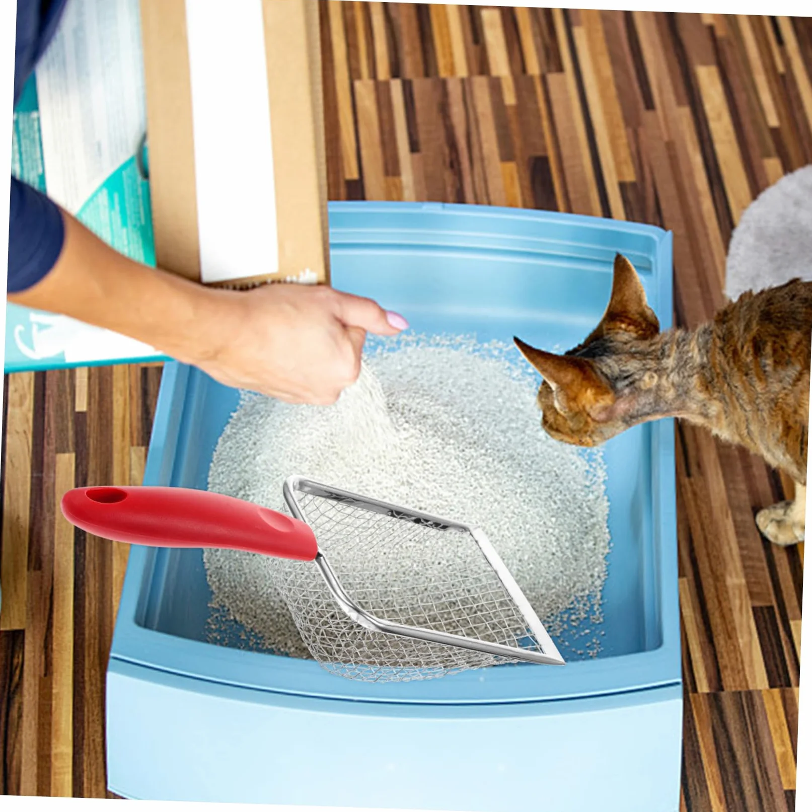 Streuschaufel für Katzen und Reptilien, Präzisionswerkzeug für einfache Reinigung, langlebiges und effizientes Design für den Heimgebrauch