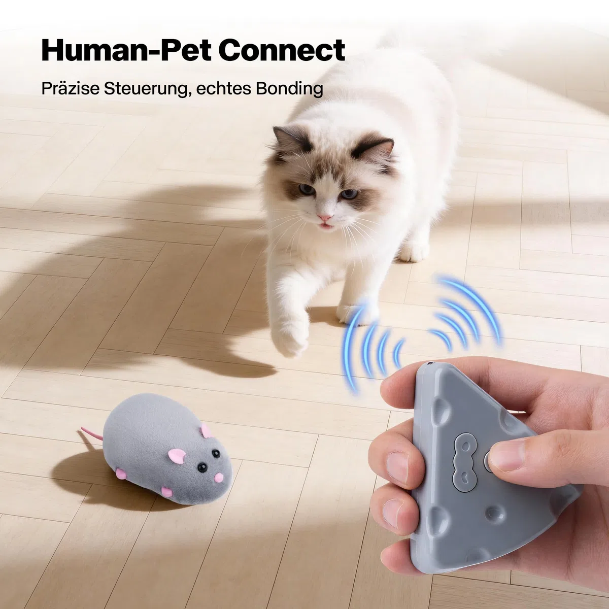 Pet Prime elektrische Katzenmaus, Mausspielzeug für Katze, Spielzeug Maus, Katzen interaktiv Spielzeug, selbstbeschäftigung Katzen Spielzeug, cat Toys wiederaufladbar