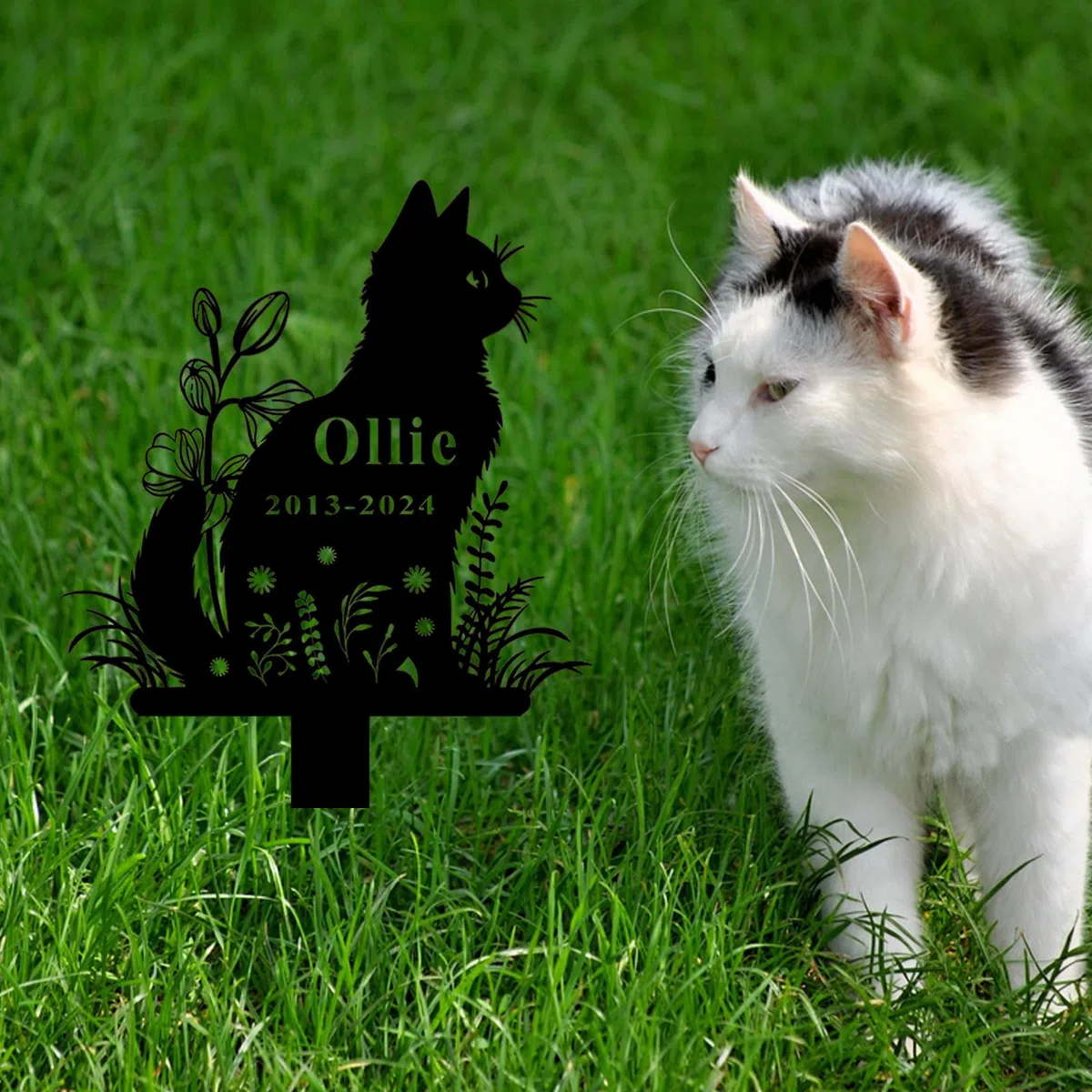 Gedenkgrabsteine ​​für Haustiere, für Hunde und Katzen, Hundegrabsteine ​​für Draußen, Grabstein für Haustiere, Geschenke für den Friedhof, Erinnerungsgrab, Bestattungspfahl für Haustierbesitzer