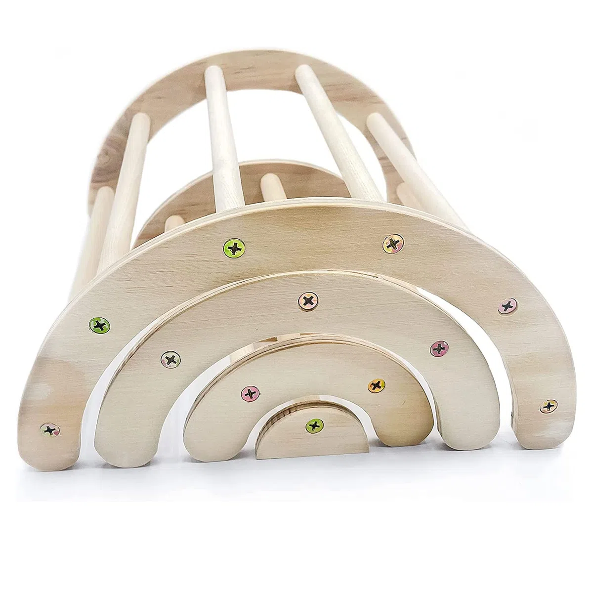 4 Stück Hühnersitzstange aus Holz Sitzstange Huhn Sitzstangen mit 5 Stück Rattankugeln für Hühner aus Holz, für Hühner, Hahn, Große Papageien