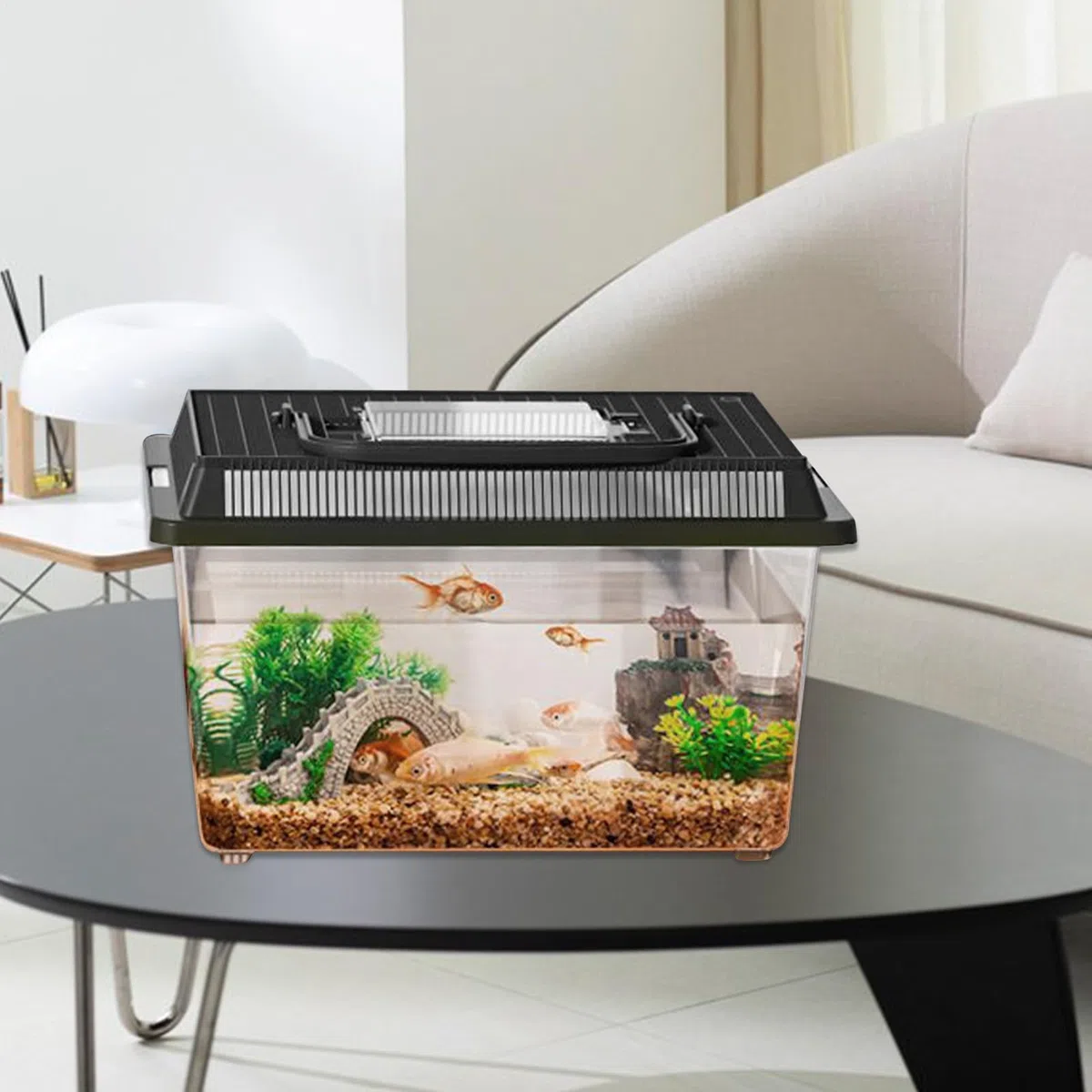 Terrarium Für Reptilien | Futterbox Für Echsen, Vogelspinnen & Terrarientiere - Terrarien-Aufzuchtbehälter Mit Tragegriff Für Schnecken, Insekten Und Kleintiere Drinnen & Draußen