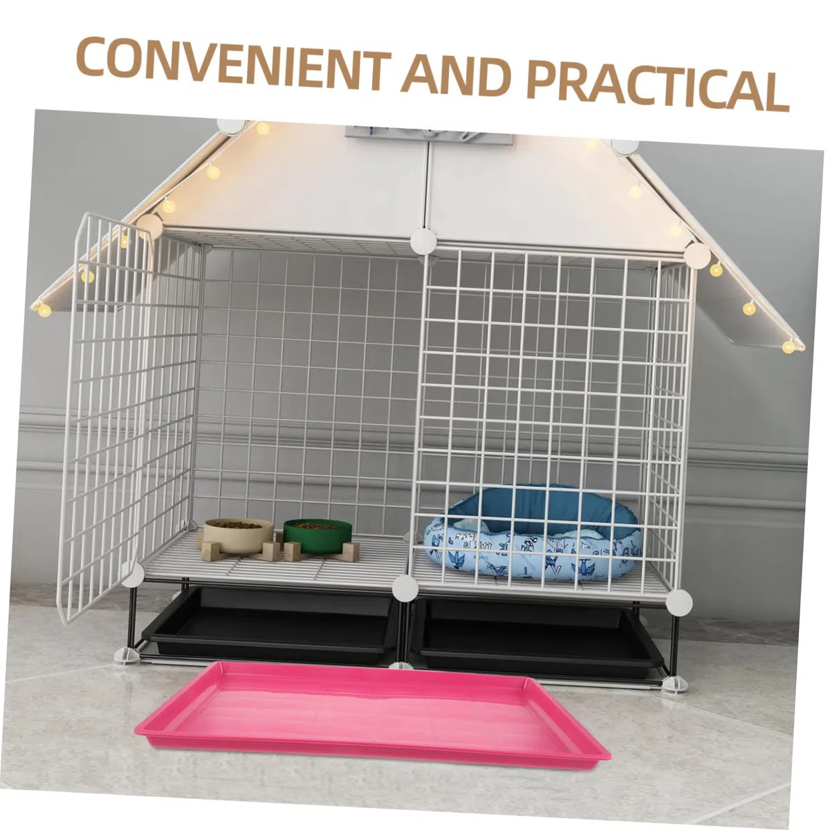 Kotwanne mit Einfacher Handhabung für Kaninchen und Meerschweinchen Kunststoff als Praktische Haustier Toilette und Bruchfestem Design Geeignet für Zuhause und Garten