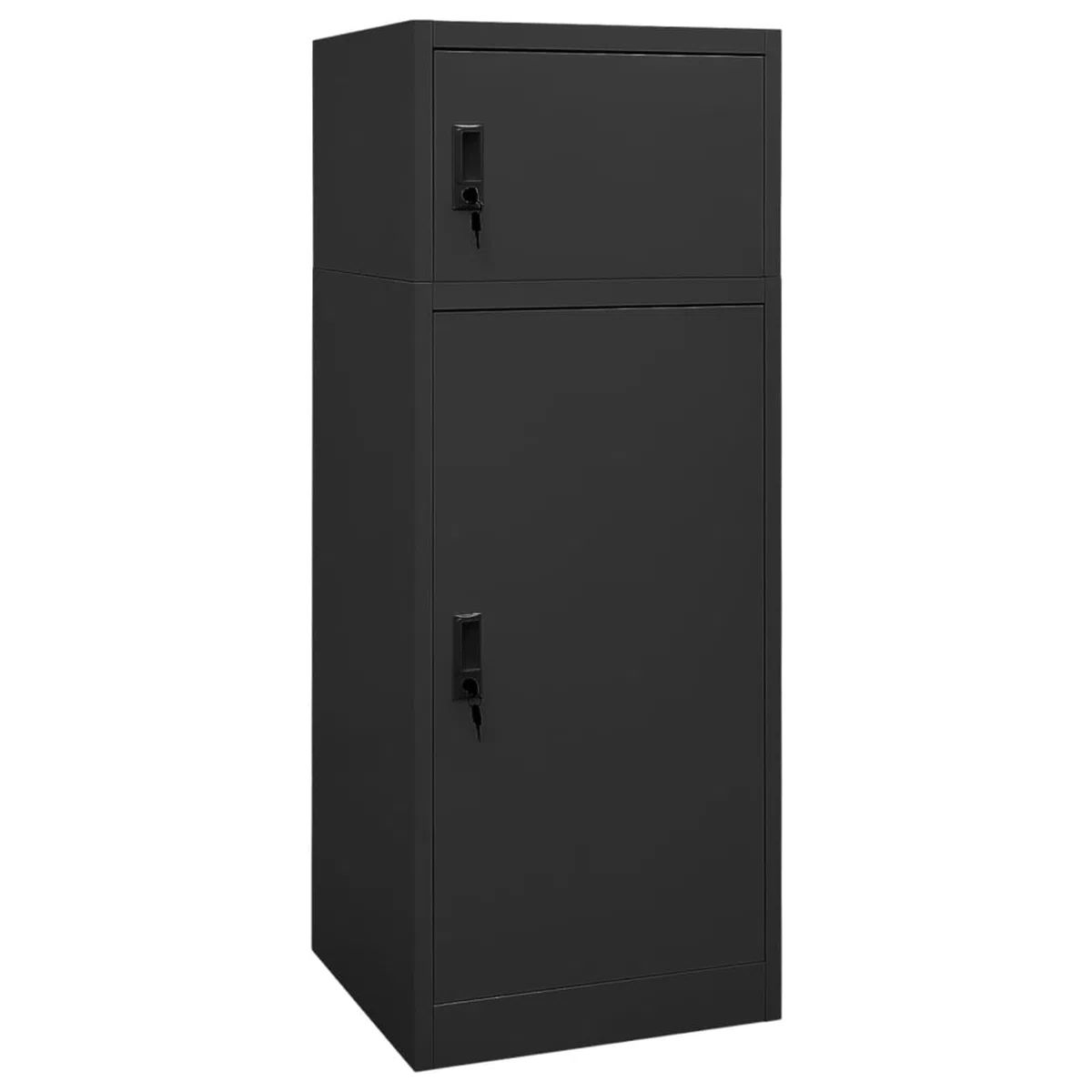 Rantry Sattelschrank Anthrazit 53x53x140 cm Stahl Sattelschrank Model339602