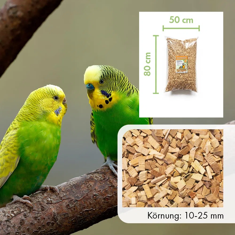 Terra Discount Bucheneinstreu 15 Kg Körnung 10-25 mm - Vogelsand Alternative - Buchenholzgranulat für Großsittiche, Sittiche, Wachteln u.a. Vögel - Einstreu für Käfige, Volieren & Kükenaufzucht/Zucht