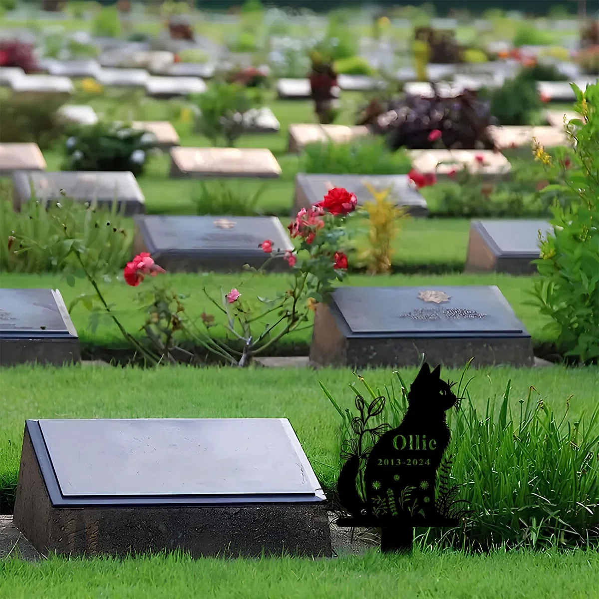 Gedenkgrabsteine ​​für Haustiere, für Hunde und Katzen, Hundegrabsteine ​​für Draußen, Grabstein für Haustiere, Geschenke für den Friedhof, Erinnerungsgrab, Bestattungspfahl für Haustierbesitzer