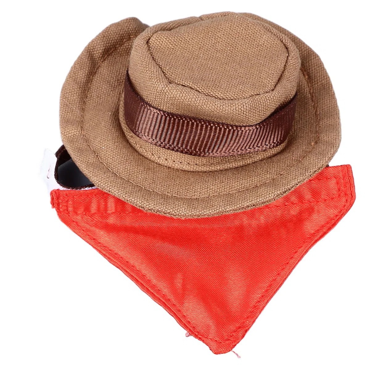 Luqeeg Reptilien-Cowboyhut, Haustier-Bandana, Verstellbares Bartagamen-Kostüm, Hut-Zubehör-Set für Eidechsen-Hamster, Kleiner Hund, Halloween-Thema, Lustige Haustier-Interaktion mit