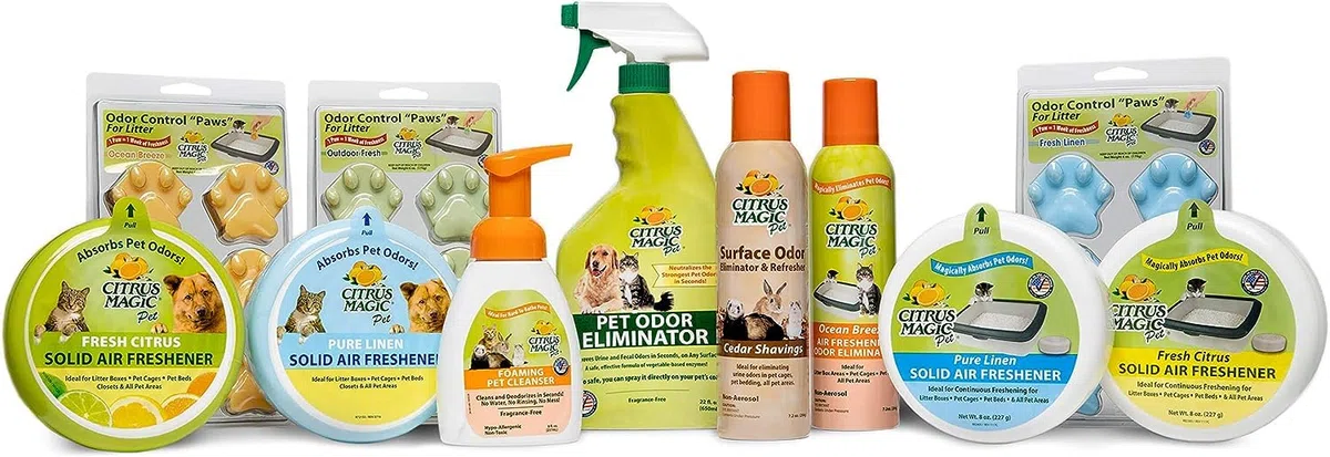 Citrus Magic Geruchsabsorbierender Solider Lufterfrischer für Zuhause, Luftreiniger, frische Zitrusfrüchte, 237 ml, 3 Stück Muss für Haustiere