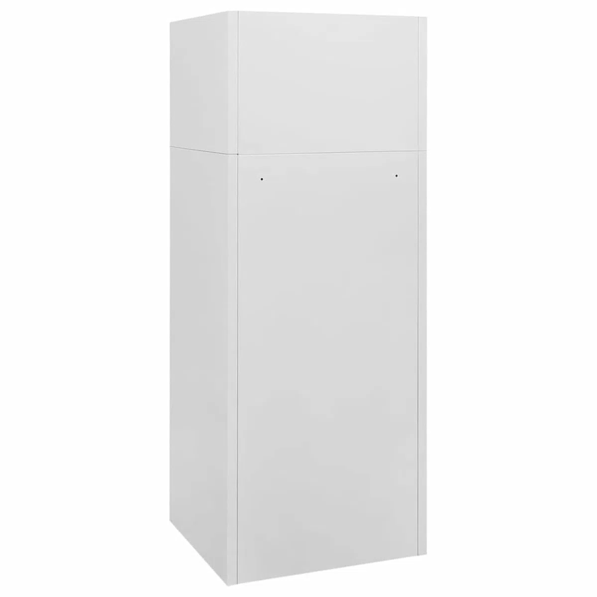 Rantry Sattelschrank Hellgrau 53x53x140 cm Stahl Model339600