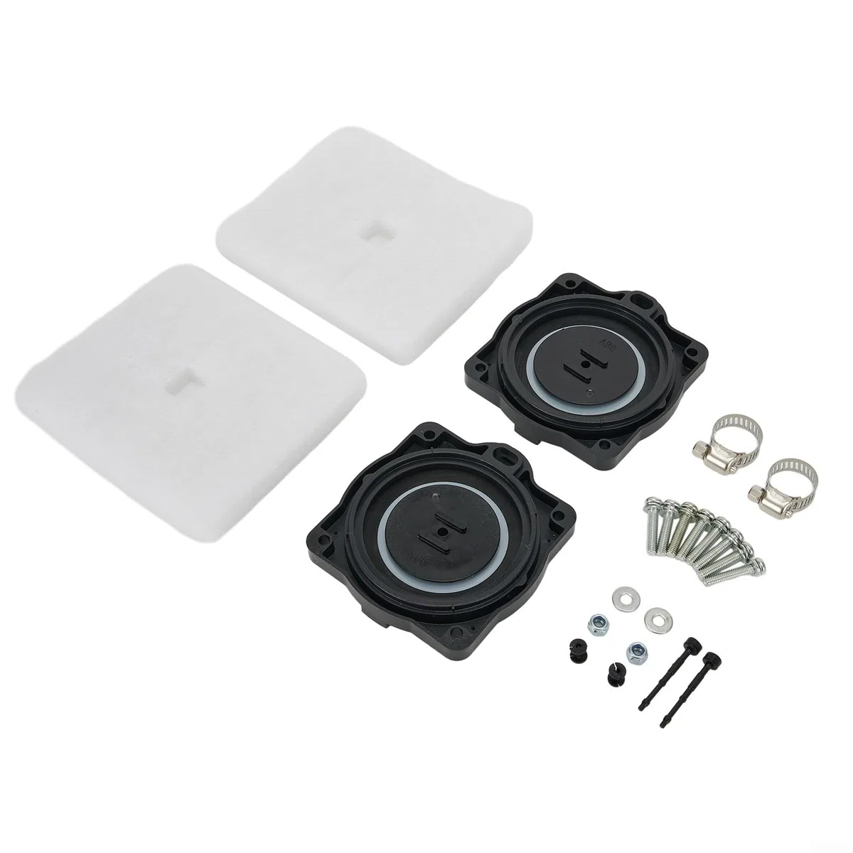 HP60/80 Luftpumpen-Umbau-Set, kompatibel mit 80, 60 Belüftern, HP-80-0110, inklusive Membran, Filter und Schrauben-Set