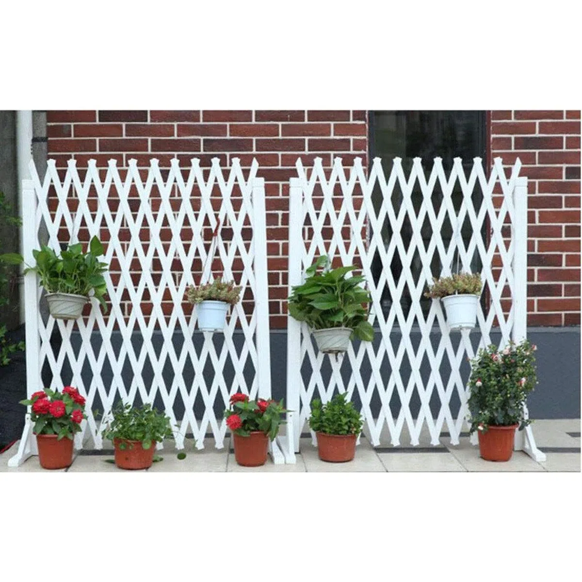 Sichtschutzzaun Gartenzäune - Weißer Verstärkter Schutzzaun Für Hunde, Holzgitterplatten Für Außenabsperrung, Erweiterbar Auf 160cm Gartenzaun (Größe: 85 X 150cm) (Size : 80 * 160cm)