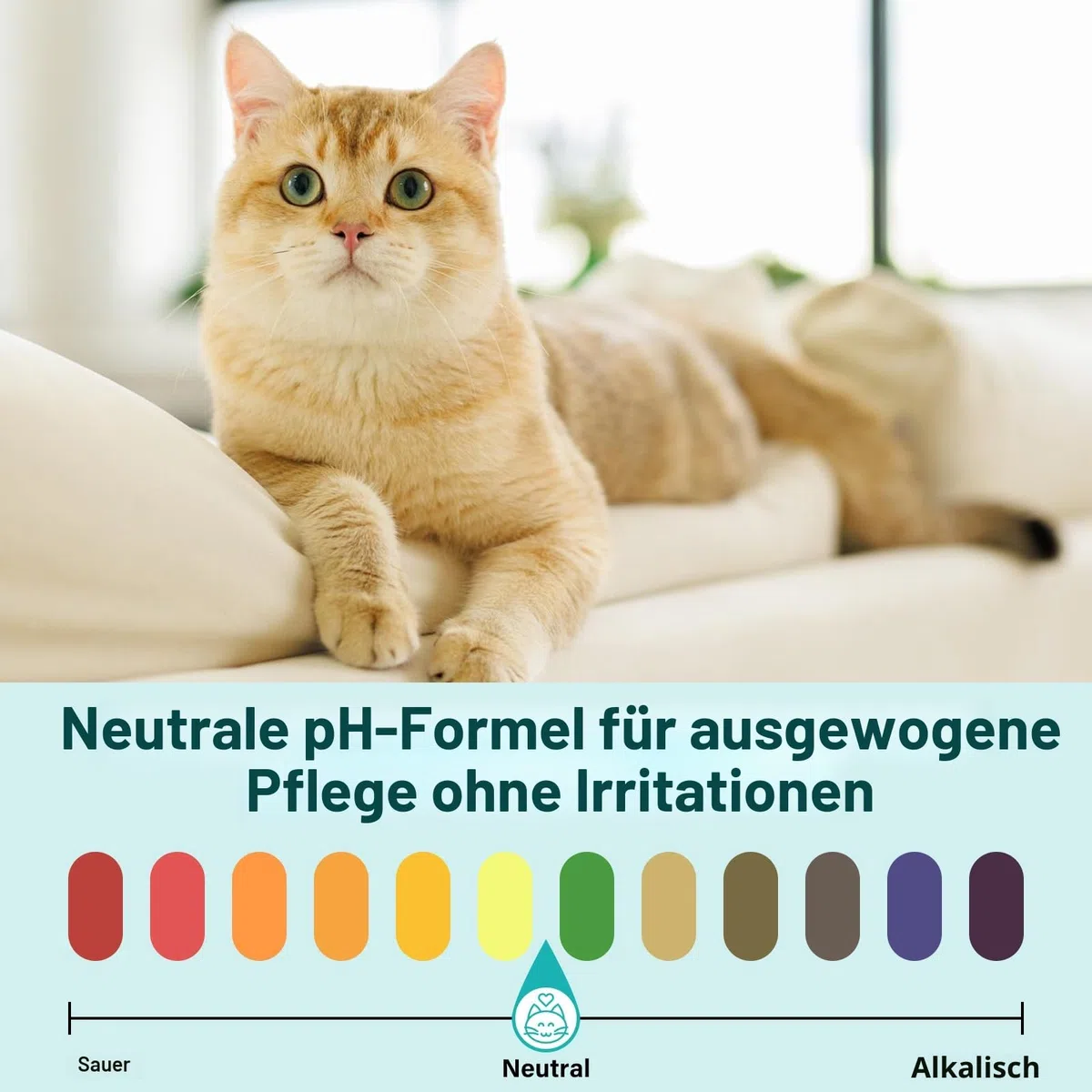 Katzenkinn-Akne-Reiniger - Mitesser- und Pickelentferner ohne Ausspülen mit Bürste, sanfte Pflegeformel für empfindliche Katzenhaut, Öl- und Schmutzkontrolle