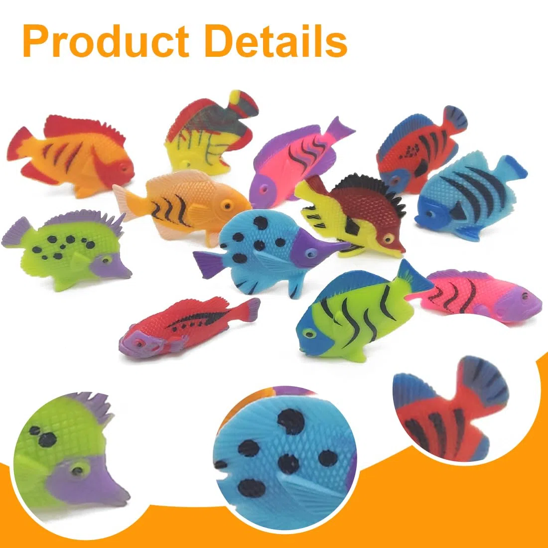 20 pcs fische aquarium fische Künstliche Bewegliche Fische PlastikLebensechte Fisch Verzierung Aquarium Dekorationen für Aquarium,schwimmende fische spielzeug (Zufälliger Stil)