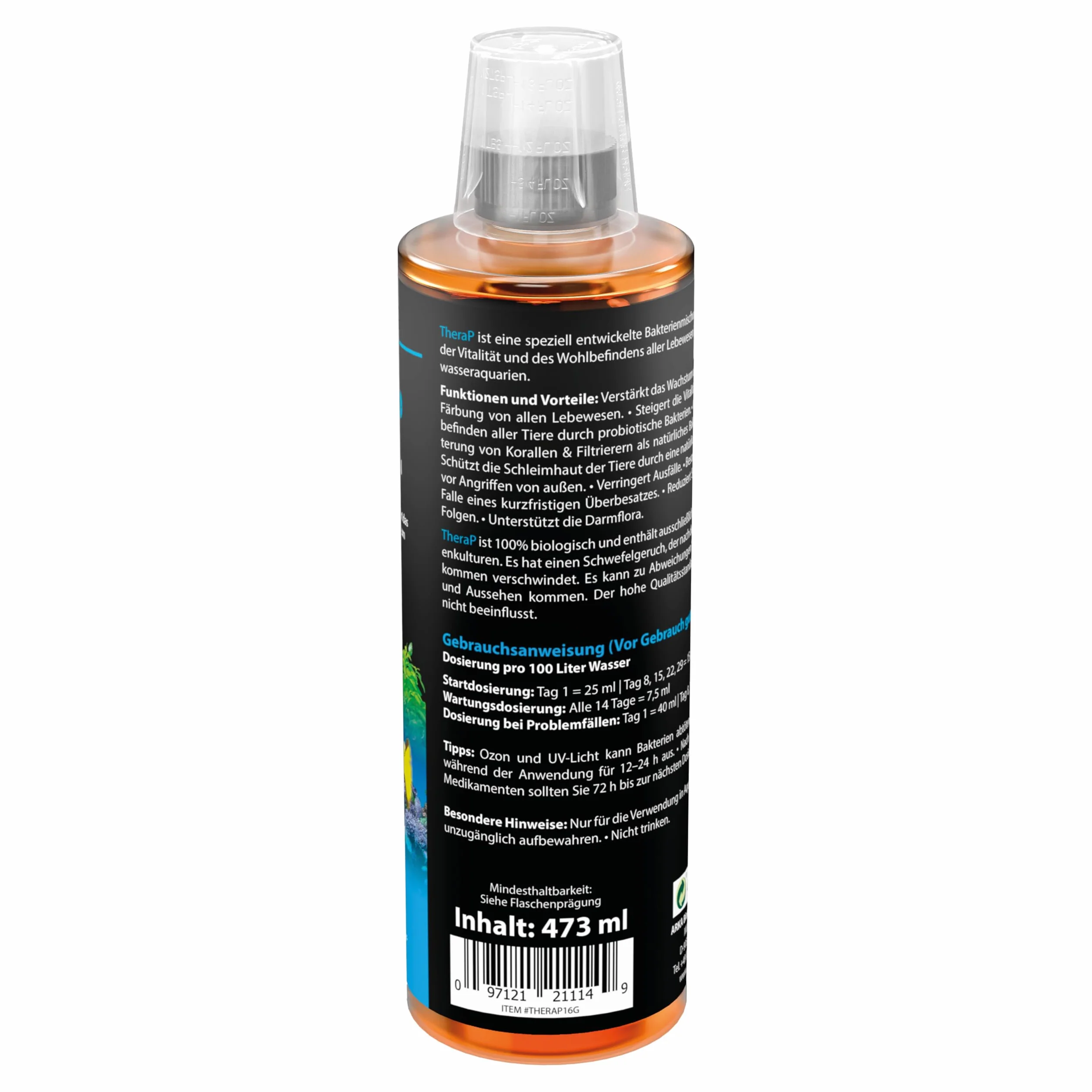 ARKA Special Blend - hochaktive Bakterien + TheraP - Fischpflege Reinigungsbakterien Set, 2X 473ml, Einheitsgröße, 946 ml