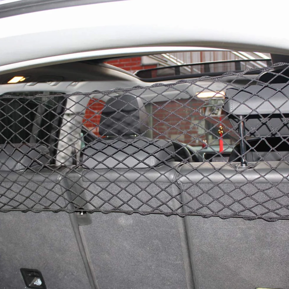 XuBa Praktisches Trennnetz für den Kofferraum von Haustieren, Zaun, Sicherheitsbarriere Hundenetz Auto Schutz Barriere Haustier Auto 120 x 70 cm