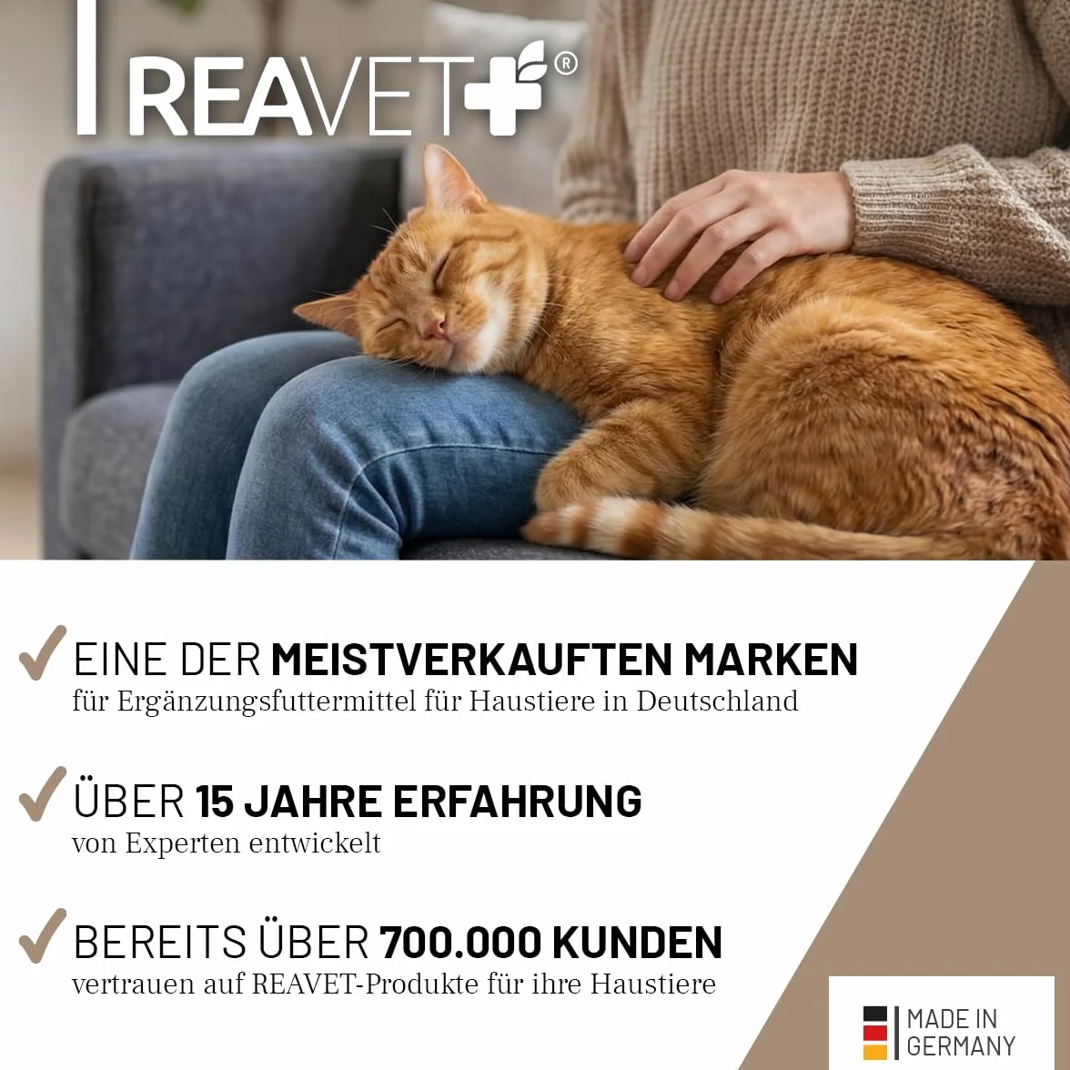 ReaVET BallastoVET für Katzen – Natürliche Ballaststoffe zur Unterstützung bei Verstopfungsneigung & Haarballen I Fördert Normale Kotkonsistenz & Darmfunktion I Sehr ergiebig I 50 g