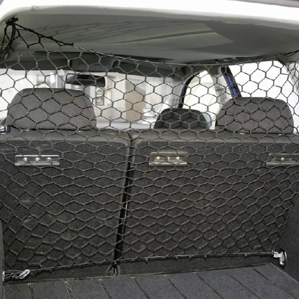 XuBa Praktisches Trennnetz für den Kofferraum von Haustieren, Zaun, Sicherheitsbarriere Hundenetz Auto Schutz Barriere Haustier Auto 120 x 70 cm