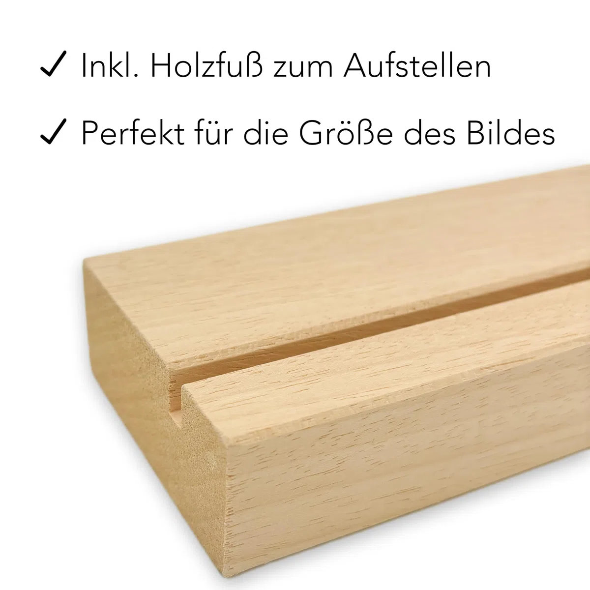 DEL MÀ Unique & Personal Andenken an verstorbenen Hund Bild Gedenktafel aus Acryl zur Erinnerung & Trauer personalisiert mit Foto Geschenk für Hundebesitzer inkl. Holzfuß 13x20 cm (Hochformat)