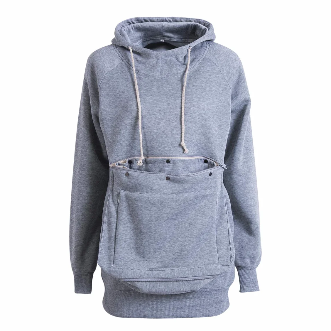 Kapuzenpullover für Herren und Damen, langärmelig, große Kängurutasche, Pullover für Katzen und Welpen, mit Kapuze