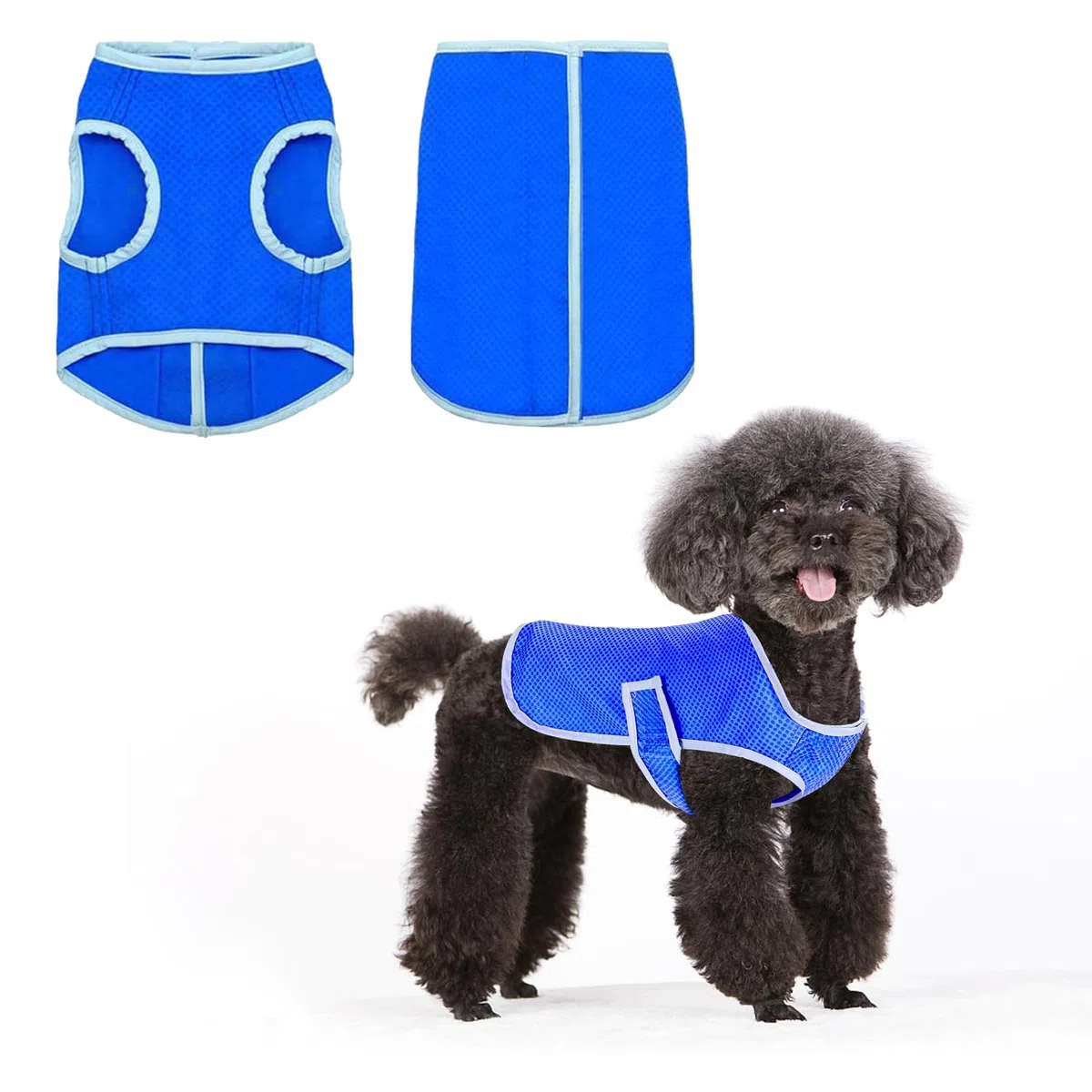 kühlweste Hund,Kühlweste Hund Atmungsaktives,Weiche Atmungsaktive Hundeweste Sommer,Sommer Hundeshirt,für kleine, mittlere und große Hunde Outdoor-Aktivitäten (M)