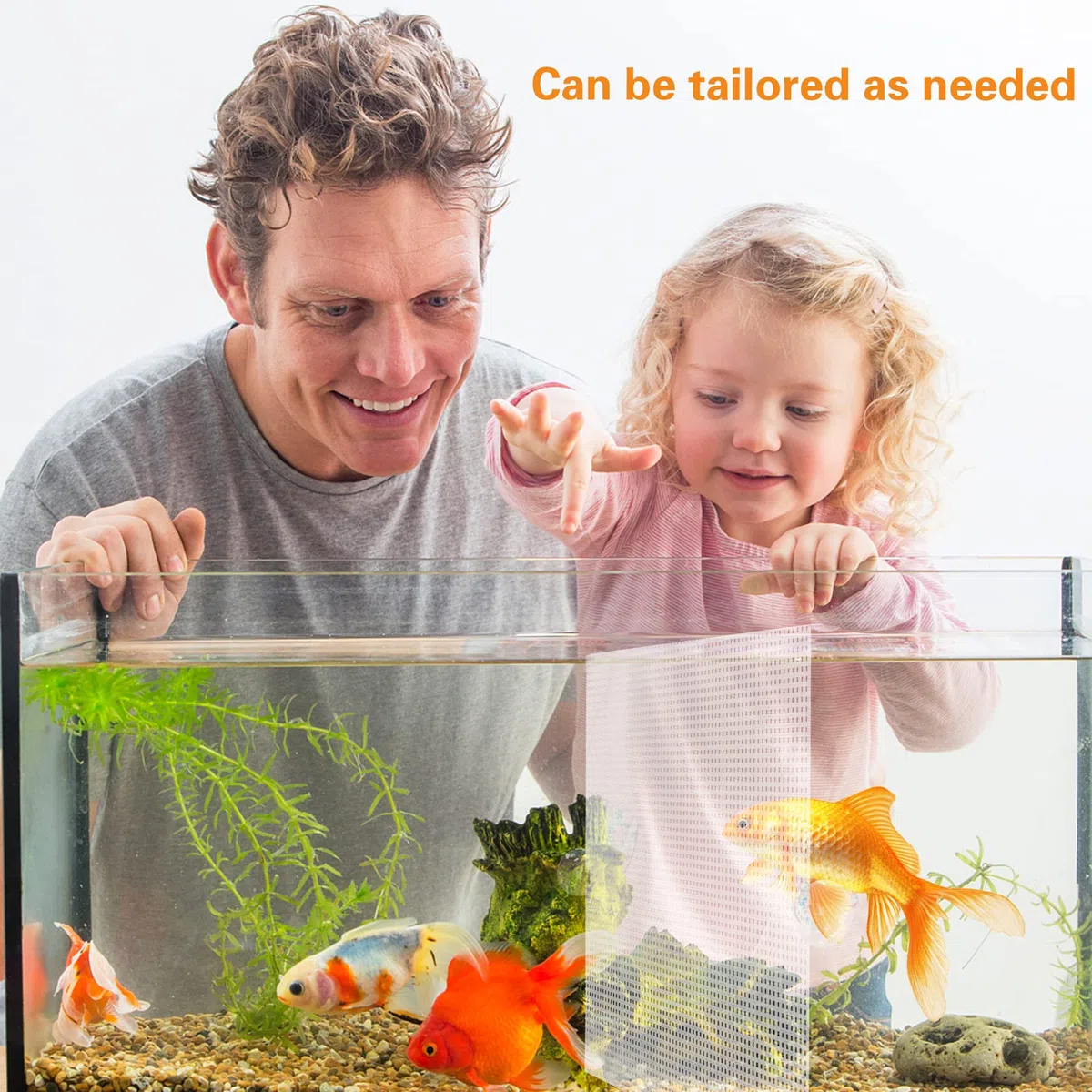 2 Stück Aquarium Trennwand,Aquarium Teiler Aquarium Kunststoffgitter Platte Aquarium Tank Grid Trennung Kann Geschnitten,Mit 12 Stück Saugnapf, 33 * 44cm