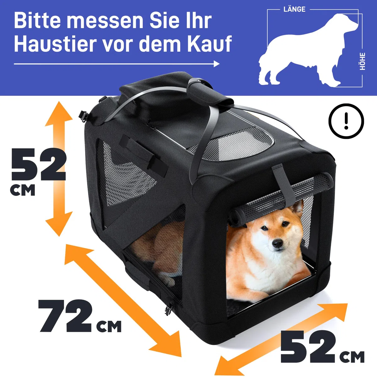 PetProved Hundebox Auto Faltbar Transportbox Hund Hundebox Große Hunde Hundetransportbox Auto Transportbox Hund Hunde Transportboxen Faltbare Hundebox Hundetransportbox Faltbar Hundeboxen