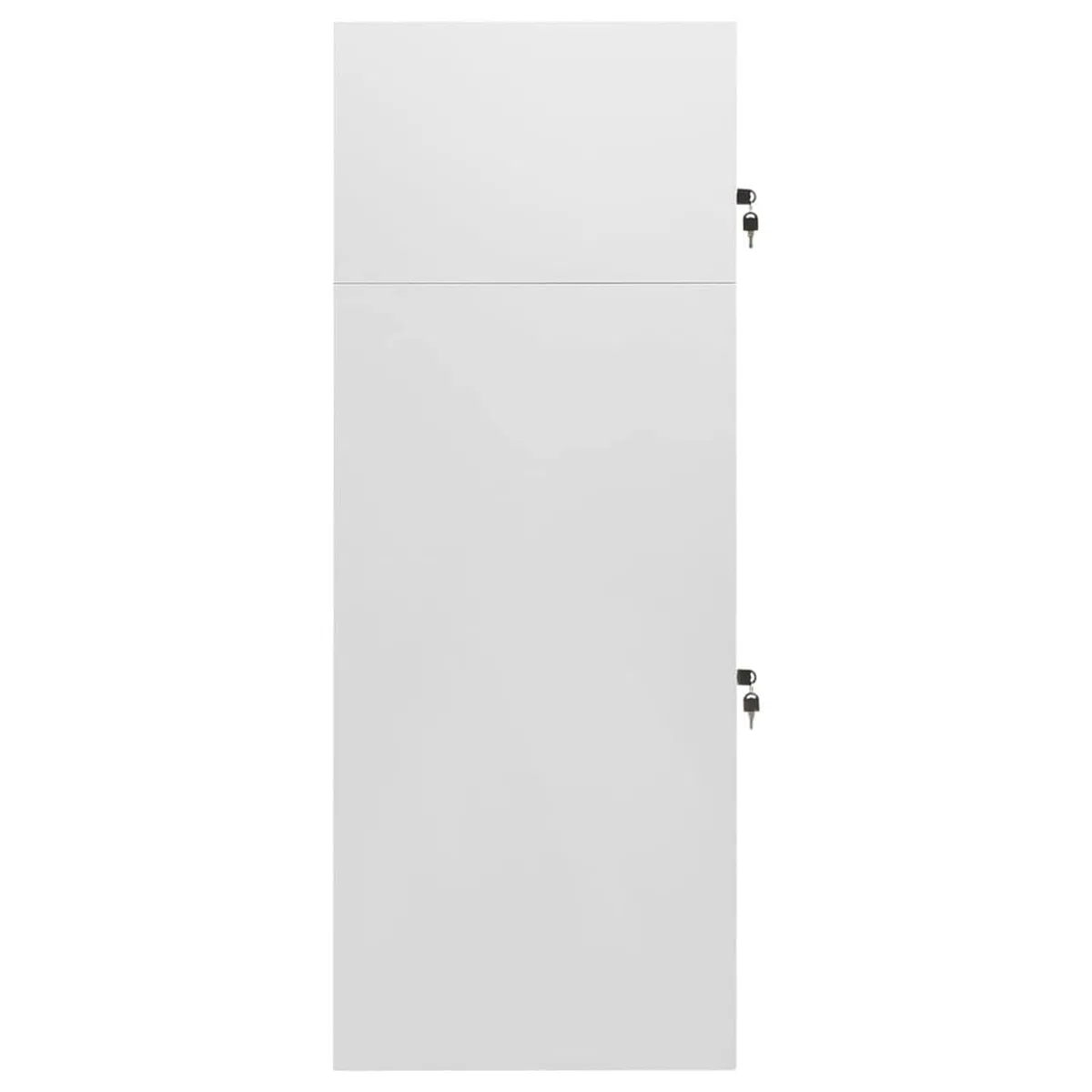 Rantry Sattelschrank Hellgrau 53x53x140 cm Stahl Model339600