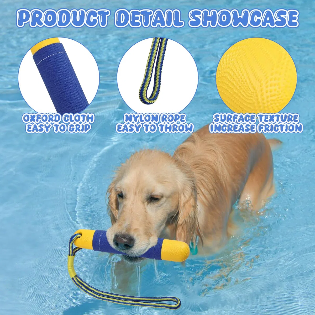 Hundespielzeug Wasserspielzeug Hund 2 Stück Schwimm Spielzeug für Große Hunde mit Nylon Rope Schwimm Spielzeug für Hunde Interaktives Hundespielzeug Schwimmend Hundetraining