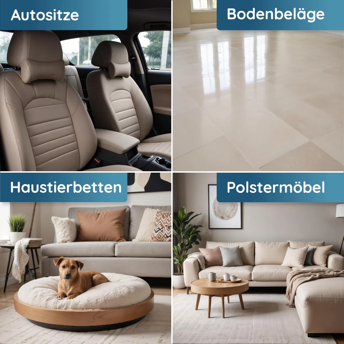 hauszauber - Enzymreiniger [STARKER GERUCHSENTFERNER] 1000 ml - Gegen Katzenurin, Hundeurin etc. - Üble Gerüche aus Sofa & Teppich entfernen - Geruchsneutralisierer - Zauberfrische