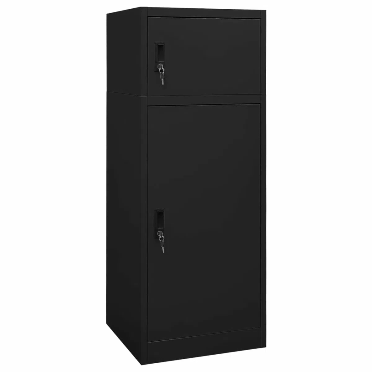 ARKEM Sattelschrank Schwarz Stahlschrank 53x53x140 cm Stahl Sattel Pferd