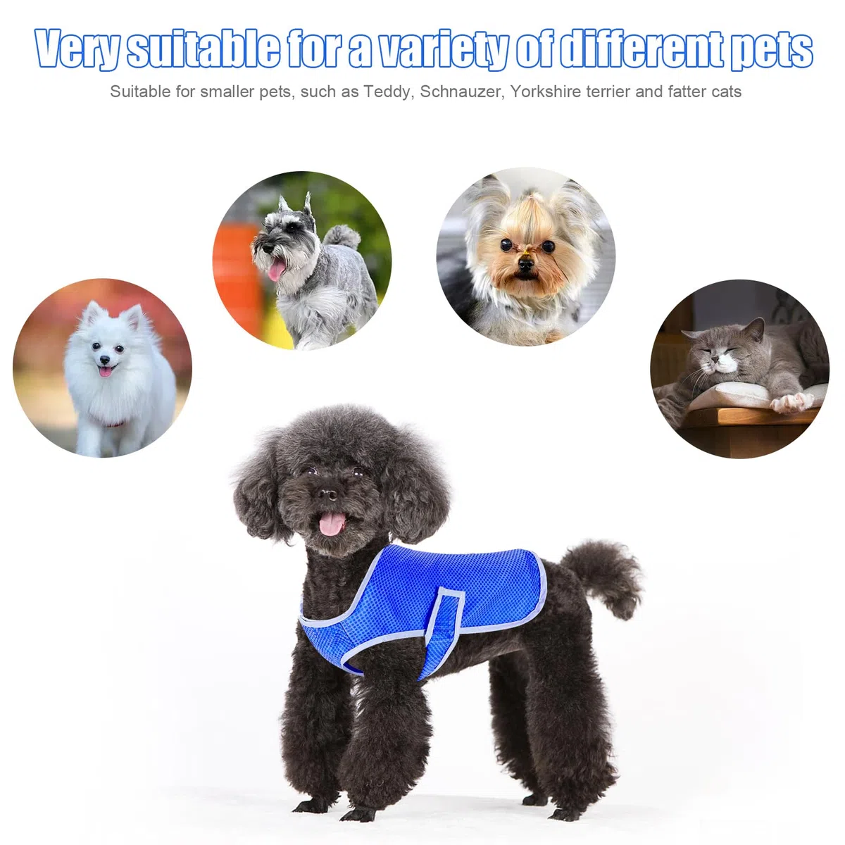 kühlweste Hund,Kühlweste Hund Atmungsaktives,Weiche Atmungsaktive Hundeweste Sommer,Sommer Hundeshirt,für kleine, mittlere und große Hunde Outdoor-Aktivitäten (M)