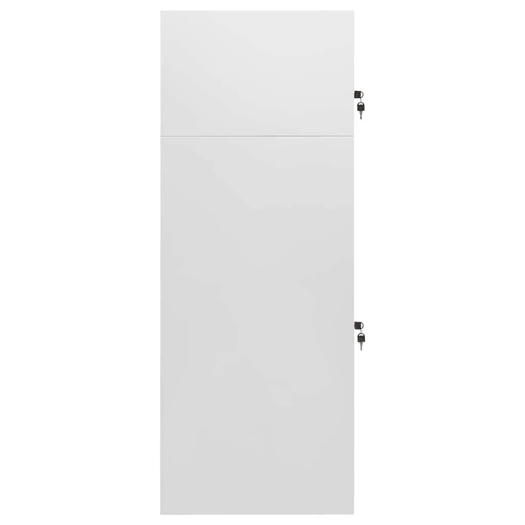Sattelschrank Hellgrau 53x53x140 cm Stahl,Sattelhalter,339600