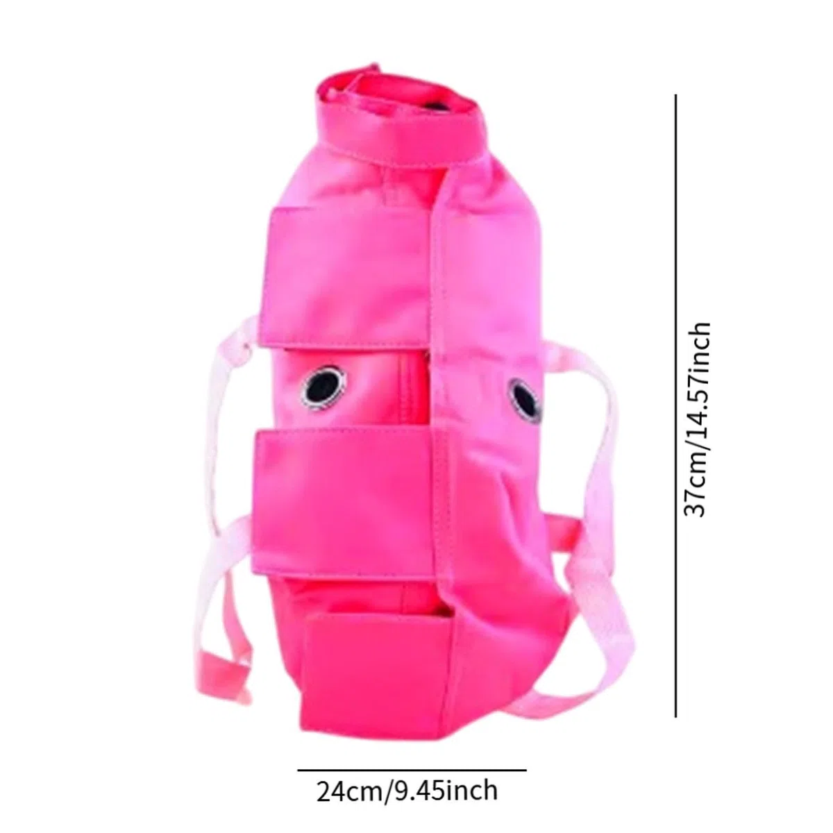 Sharplace Katzenpflegetasche Komfortable Anti-Rückhaltetasche Katzenrückhaltebeutel Kein Kratzen Beißen Haustier-Pflegeschlinge für die Krallenpflege, Baden, Nagelschneiden, Rose Rot 37 x 24 cm