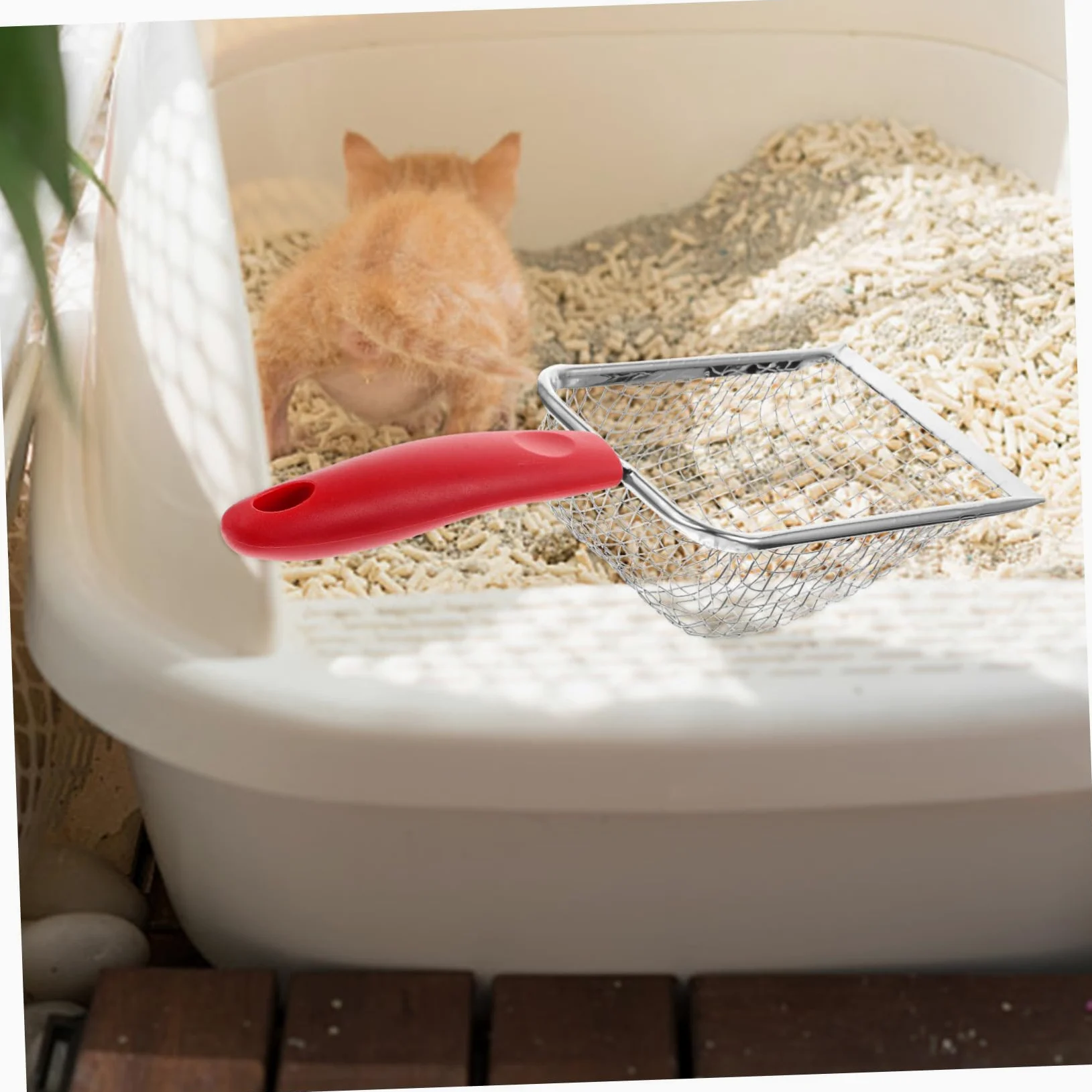 Streuschaufel für Katzen und Reptilien, Präzisionswerkzeug für einfache Reinigung, langlebiges und effizientes Design für den Heimgebrauch