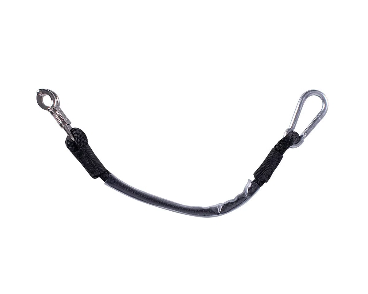 NETPROSHOP Anbindestrick für Pferde Transport zur Verwendung im Anhänger 90 cm lang, Farbe:Schwarz