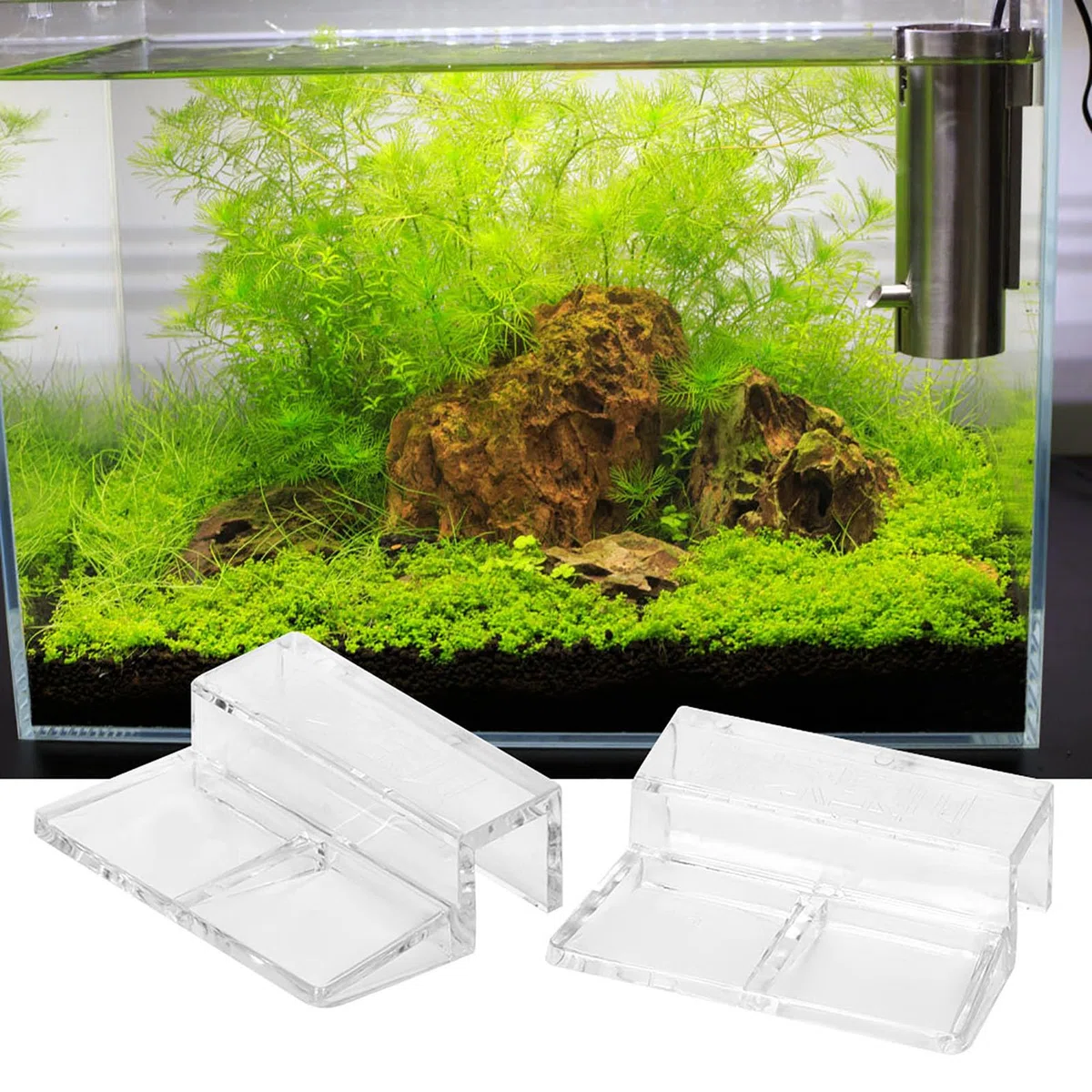 Tbest Aquarium springschutz, Aquarium Abdeckung,Aquarium Abdeckung,10 Mm Aquarium-Glasklammern,Draht,12 Mm Abdeckung,12 Mm Aquarium-Halterung,Deckel,8 Mm (10Mm)