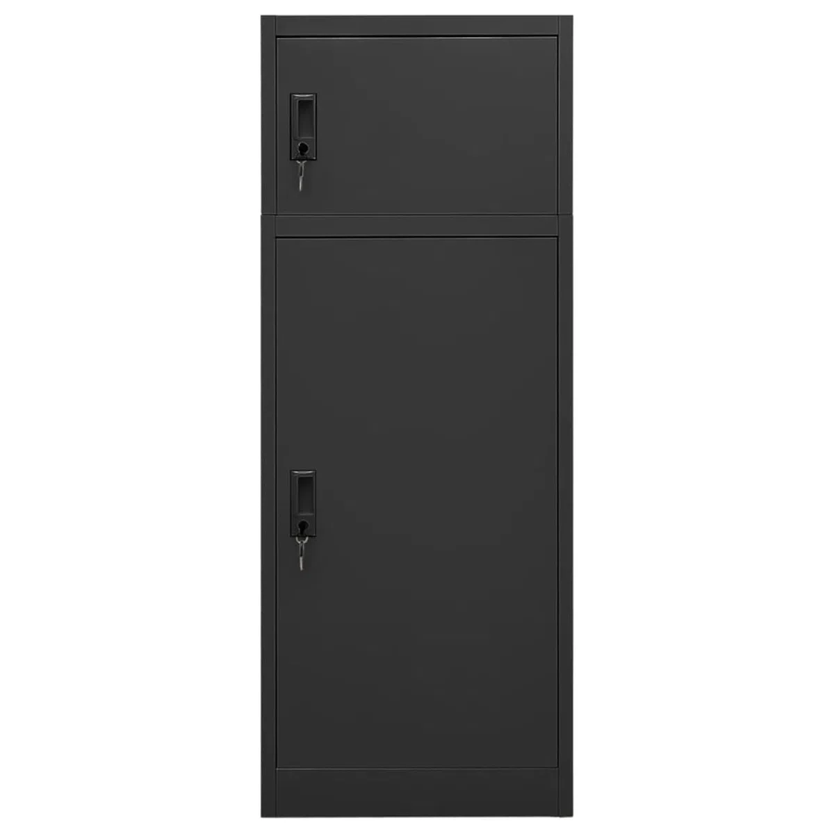 Rantry Sattelschrank Anthrazit 53x53x140 cm Stahl Sattelschrank Model339602