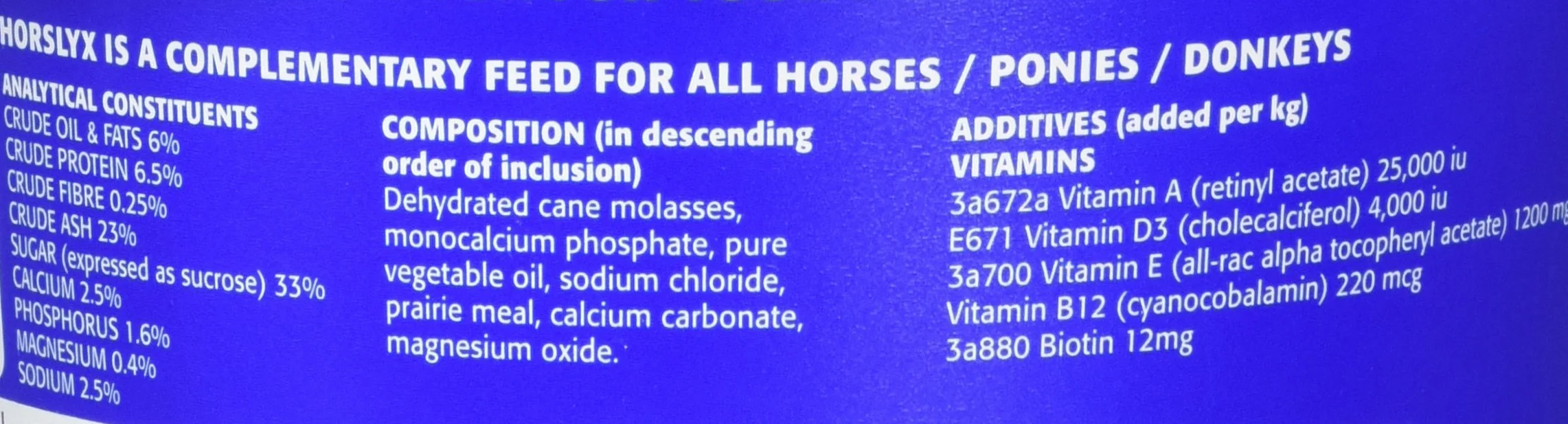 Mini Horslyx Leckmasse, Pferde Nahrungsergänzung, Original 650g