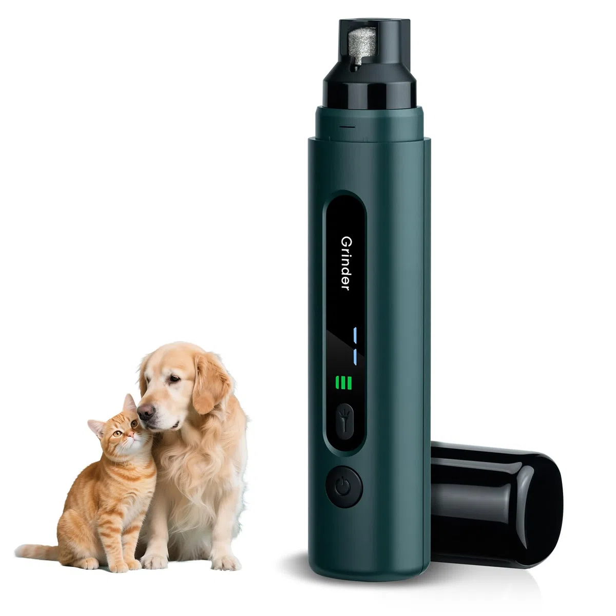 Krallenschleifer für Hunde – LED Beleuchtung, 5 Stufen, 45 dB leiser Motor – für kleine, mittelgroße & große Hunde und Katzen